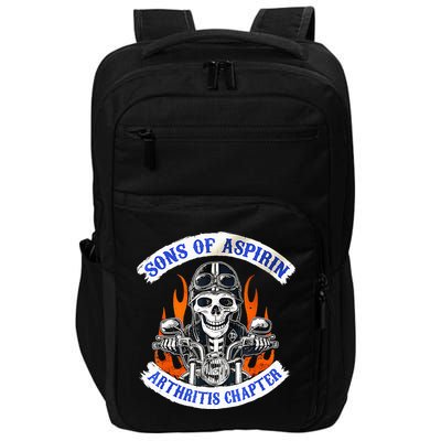 Sons Of Aspirin Arthritis Chapter For Funny Biker Impact Tech Backpack