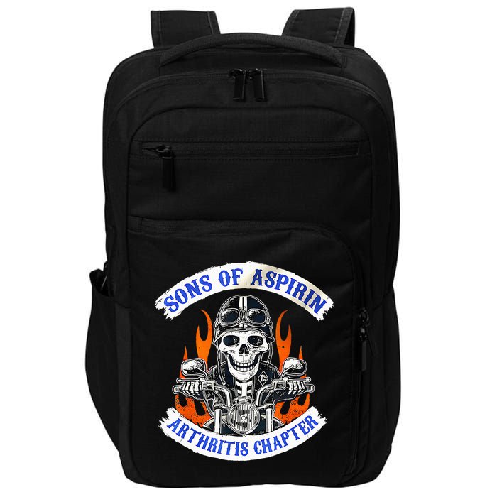 Sons Of Aspirin Arthritis Chapter For Funny Biker Impact Tech Backpack
