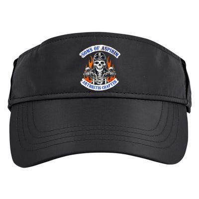 Sons Of Aspirin Arthritis Chapter For Funny Biker Adult Drive Performance Visor