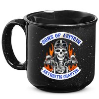 Sons Of Aspirin Arthritis Chapter For Funny Biker 15oz Campfire Ceramic Mug