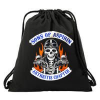Sons Of Aspirin Arthritis Chapter For Funny Biker Drawstring Bag
