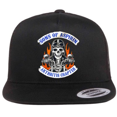 Sons Of Aspirin Arthritis Chapter For Funny Biker Flatbill Hat