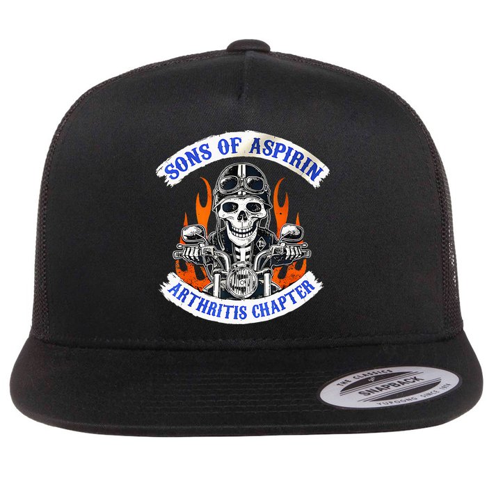 Sons Of Aspirin Arthritis Chapter For Funny Biker Flatbill Hat