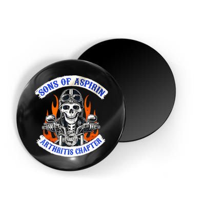 Sons Of Aspirin Arthritis Chapter For Funny Biker Magnet