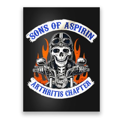 Sons Of Aspirin Arthritis Chapter For Funny Biker Poster
