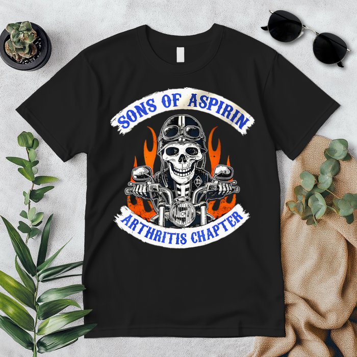 Sons Of Aspirin Arthritis Chapter For Funny Biker Premium T-Shirt