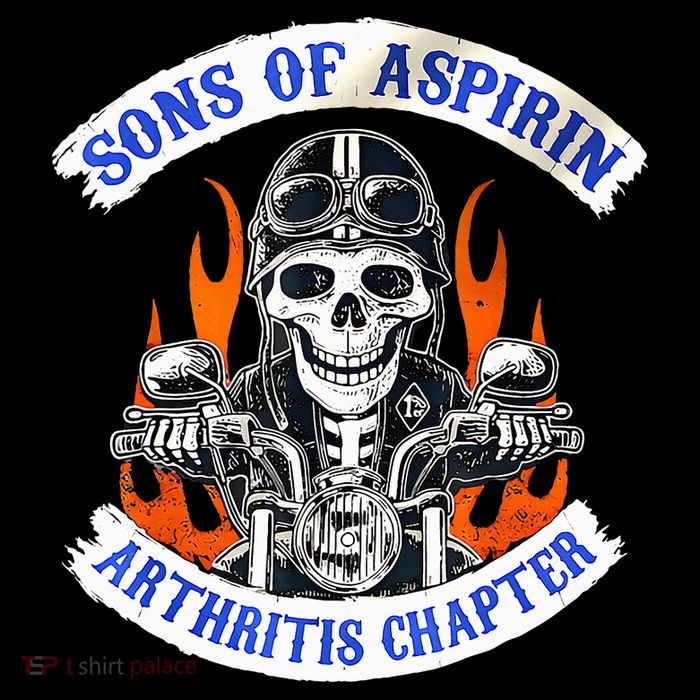 Sons Of Aspirin Arthritis Chapter For Funny Biker Sustainable Knit Beanie