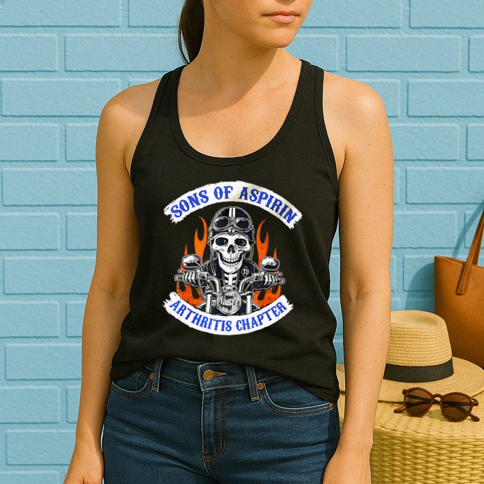 Sons Of Aspirin Arthritis Chapter For Funny Biker Womens Tank Top