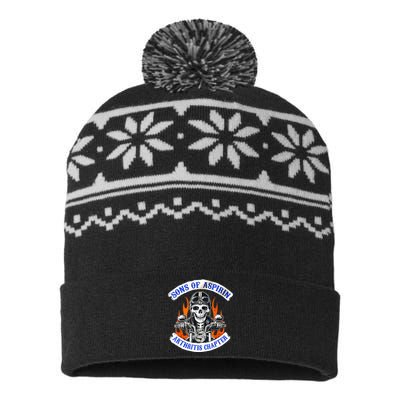 Sons Of Aspirin Arthritis Chapter For Funny Biker USA-Made Snowflake Beanie