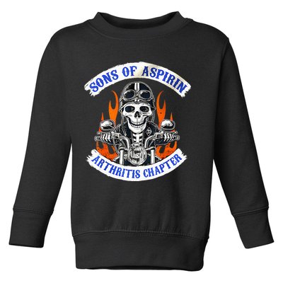 Sons Of Aspirin Arthritis Chapter For Funny Biker Toddler Sweatshirt
