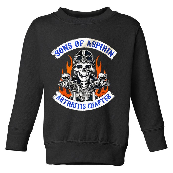 Sons Of Aspirin Arthritis Chapter For Funny Biker Toddler Sweatshirt