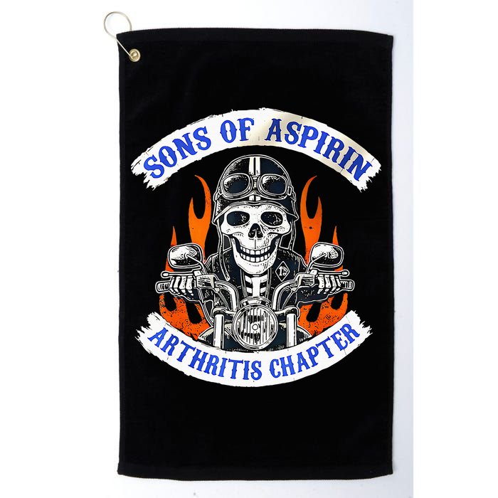Sons Of Aspirin Arthritis Chapter For Funny Biker Golf Towel