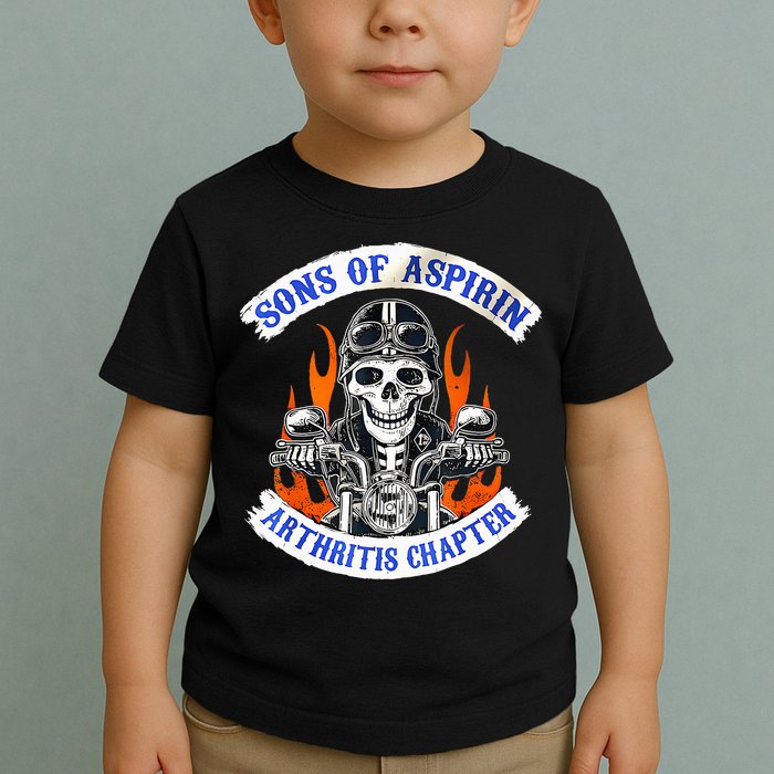 Sons Of Aspirin Arthritis Chapter For Funny Biker Toddler T-Shirt