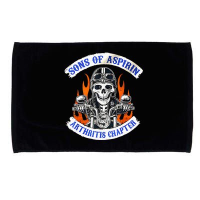 Sons Of Aspirin Arthritis Chapter For Funny Biker Microfiber Hand Towel
