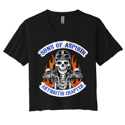 Sons Of Aspirin Arthritis Chapter For Funny Biker Crop Top