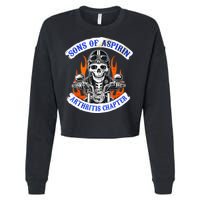 Sons Of Aspirin Arthritis Chapter For Funny Biker Cropped Pullover Crew