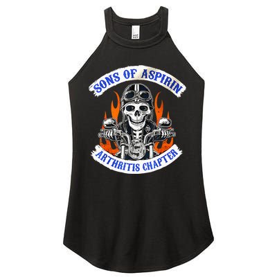 Sons Of Aspirin Arthritis Chapter For Funny Biker Women's Perfect Tri Rocker Tank