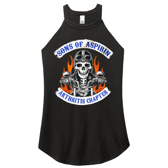 Sons Of Aspirin Arthritis Chapter For Funny Biker Women's Perfect Tri Rocker Tank