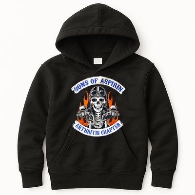 Sons Of Aspirin Arthritis Chapter For Funny Biker Kids Hoodie