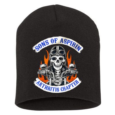 Sons Of Aspirin Arthritis Chapter For Funny Biker Short Acrylic Beanie