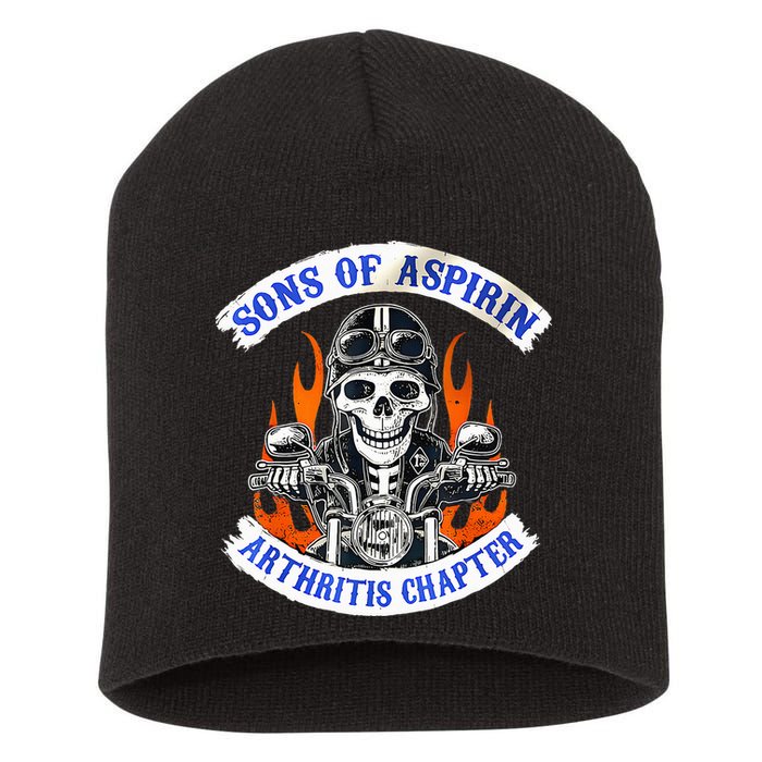 Sons Of Aspirin Arthritis Chapter For Funny Biker Short Acrylic Beanie
