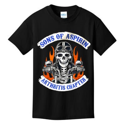Sons Of Aspirin Arthritis Chapter For Funny Biker Kids T-Shirt