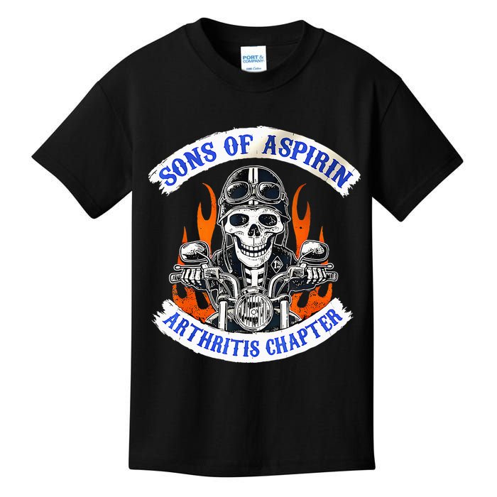 Sons Of Aspirin Arthritis Chapter For Funny Biker Kids T-Shirt