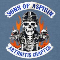 Sons Of Aspirin Arthritis Chapter For Funny Biker Garment-Dyed Sweatshirt
