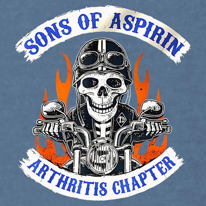 Sons Of Aspirin Arthritis Chapter For Funny Biker Garment-Dyed Sweatshirt