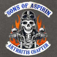 Sons Of Aspirin Arthritis Chapter For Funny Biker Cotton Canvas Backpack