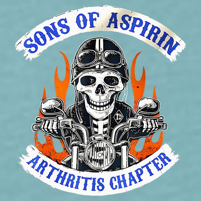 Sons Of Aspirin Arthritis Chapter For Funny Biker Sueded Cloud Jersey T-Shirt