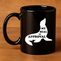Seal Of Approval 11oz C Handle Ceramic Mug