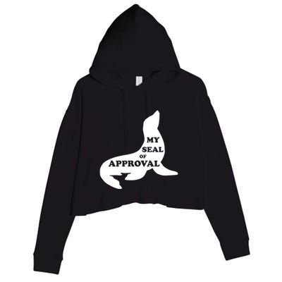 Seal Of Approval Crop Fleece Hoodie