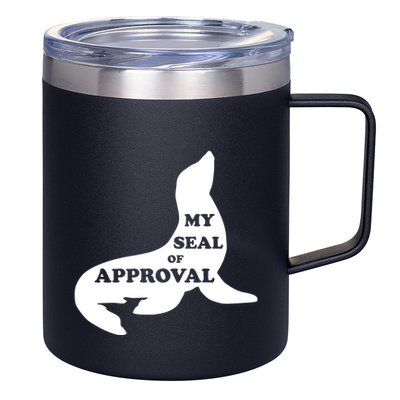 Seal Of Approval 12oz Stainless Steel Coffee Mug