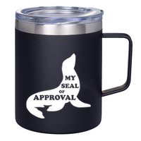 Seal Of Approval 12oz Stainless Steel Coffee Mug