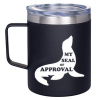 Seal Of Approval 12oz Stainless Steel Coffee Mug