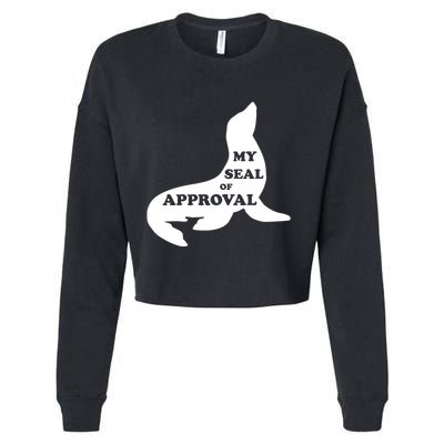 Seal Of Approval Cropped Pullover Crew
