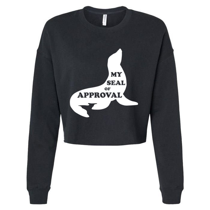 Seal Of Approval Cropped Pullover Crew