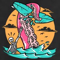 Surfing Octopus Attack Surfer Holiday Gift Cool Comfort Performance Bucket Hat