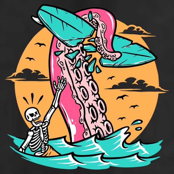 Surfing Octopus Attack Surfer Holiday Gift Cool Comfort Performance Bucket Hat