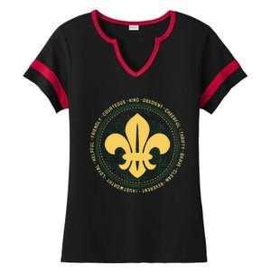 Scout Oath And Law Scout Member And Ladies Halftime Notch Neck Tee