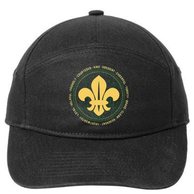 Scout Oath And Law Scout Member And 7-Panel Snapback Hat