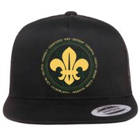 Scout Oath And Law Scout Member And Flat Bill Trucker Hat