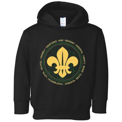 Scout Oath And Law Scout Member And Toddler Hoodie