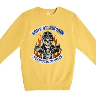 Sons Of Aspirin Arthritis Chapter Funny Biker Premium Crewneck Sweatshirt