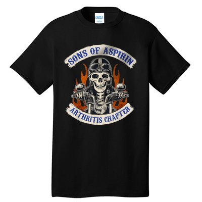 Sons Of Aspirin Arthritis Chapter Funny Biker Tall T-Shirt