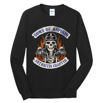 Sons Of Aspirin Arthritis Chapter Funny Biker Tall Long Sleeve T-Shirt