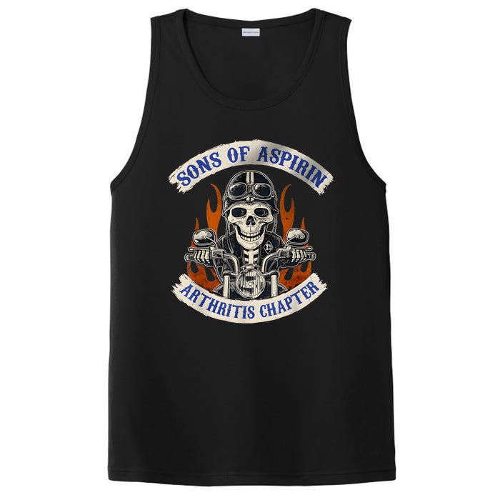 Sons Of Aspirin Arthritis Chapter Funny Biker PosiCharge Competitor Tank