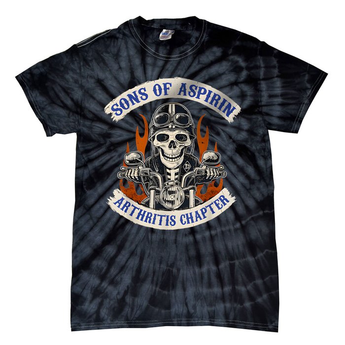 Sons Of Aspirin Arthritis Chapter Funny Biker Tie-Dye T-Shirt