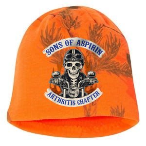 Sons Of Aspirin Arthritis Chapter Funny Biker Kati - Camo Knit Beanie